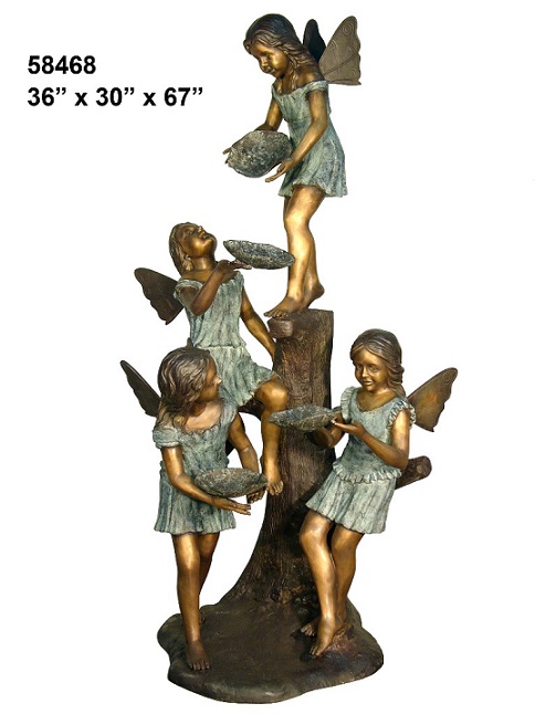 Four Fairies Bronze Fountain Four Fairies Bronze Fountain